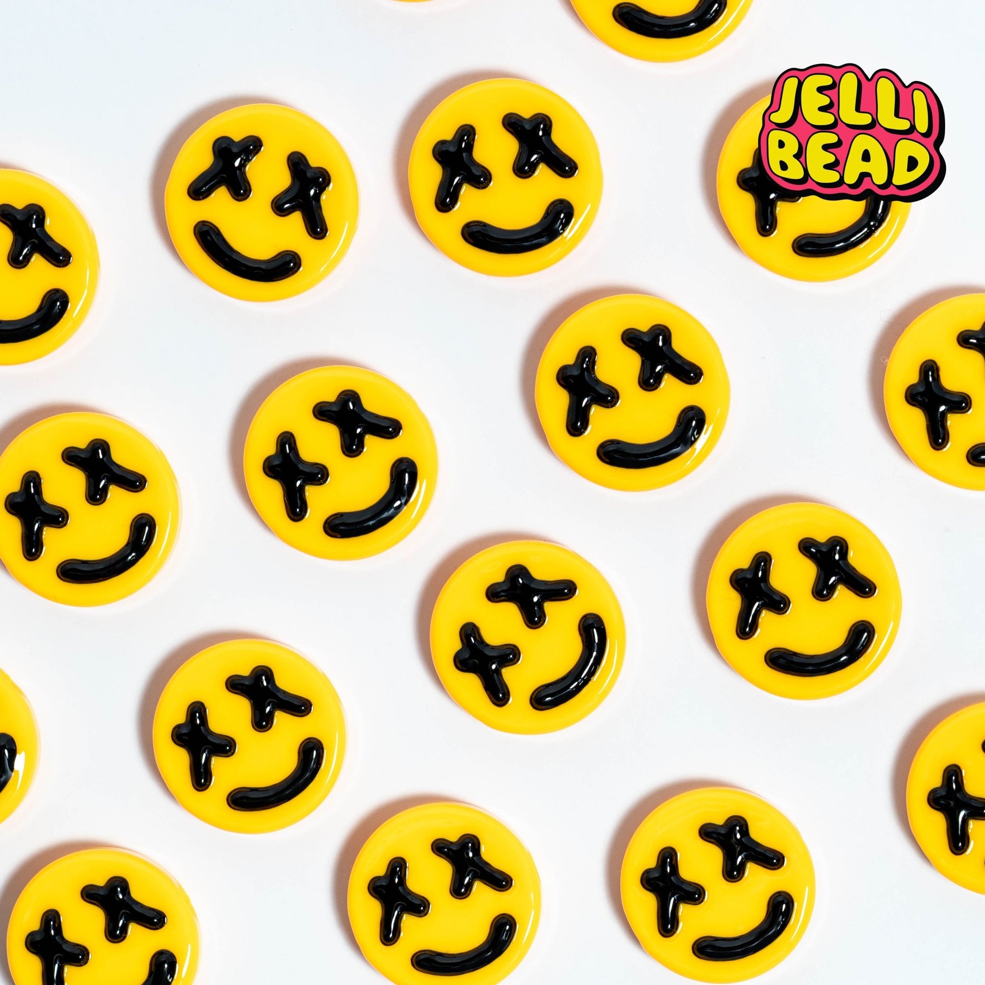 Punk Smiley Beads - Jelli Bead Kandi Beads