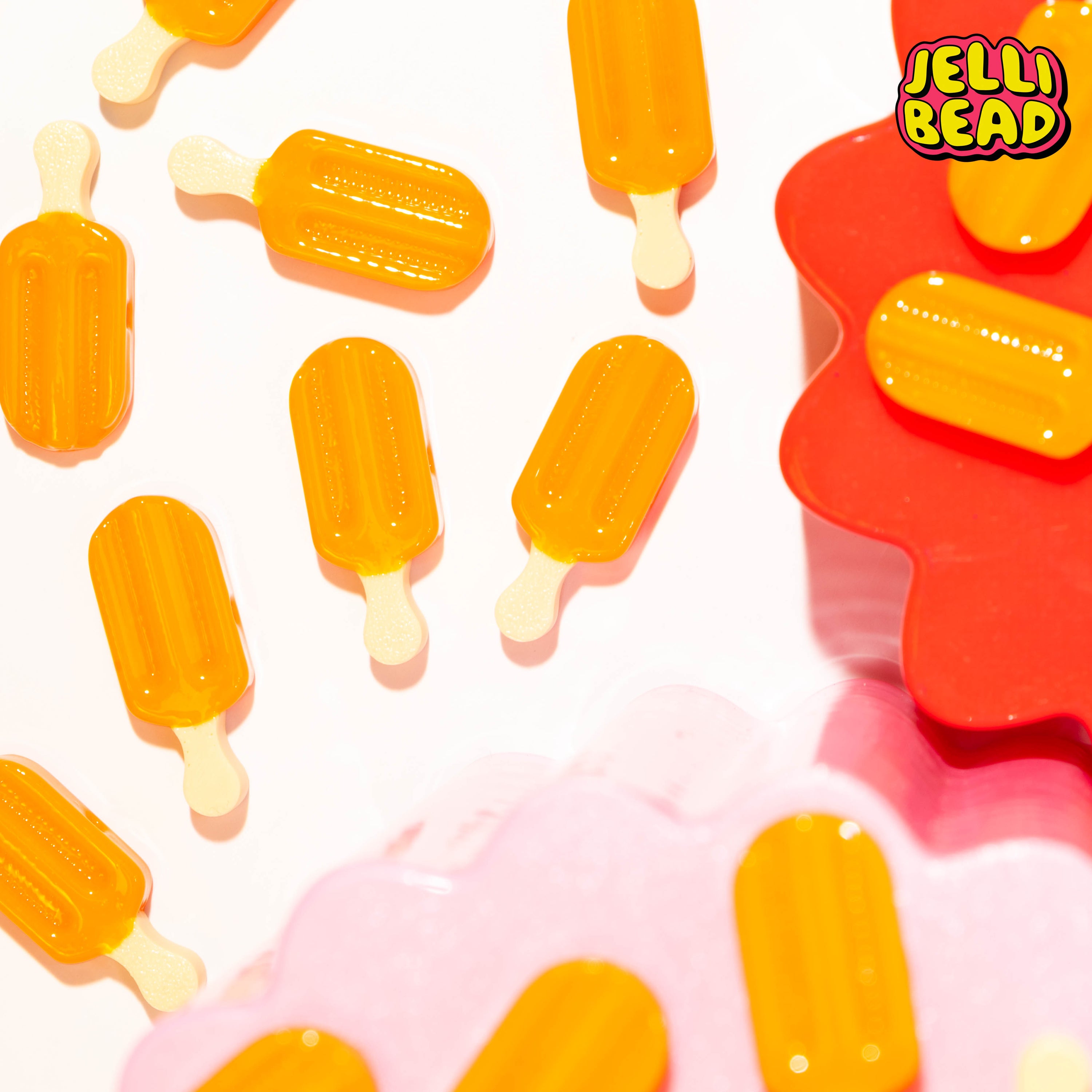 Orange Creamsicle Beads