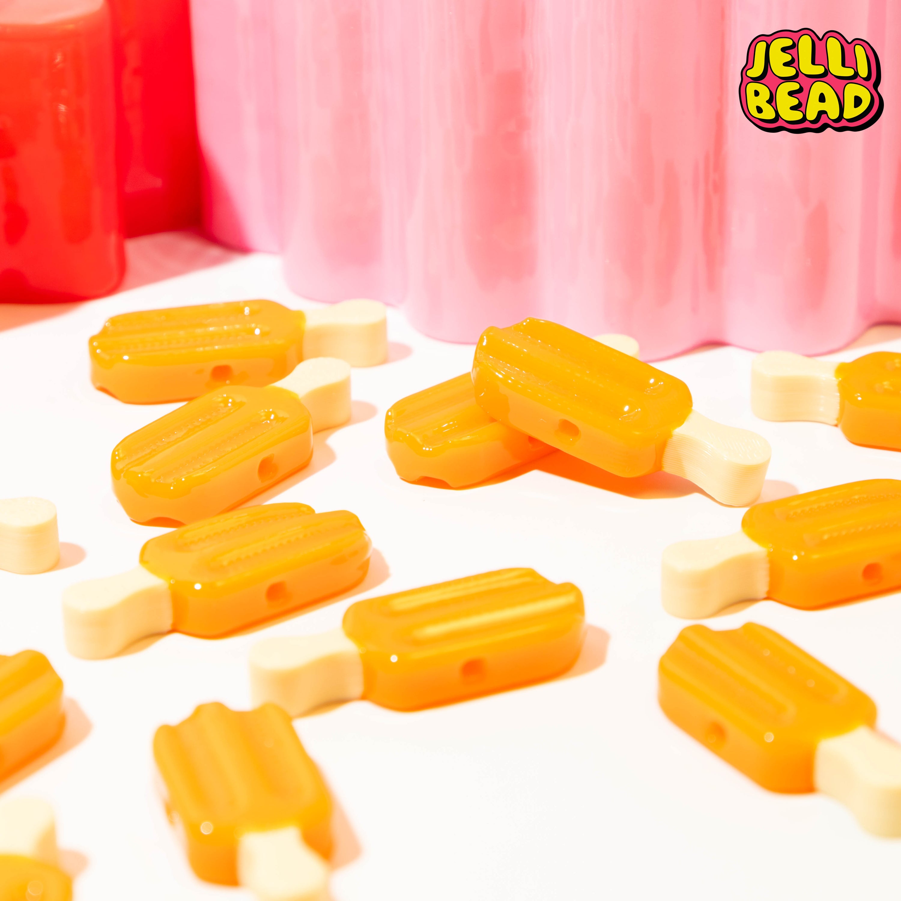 Orange Creamsicle Beads