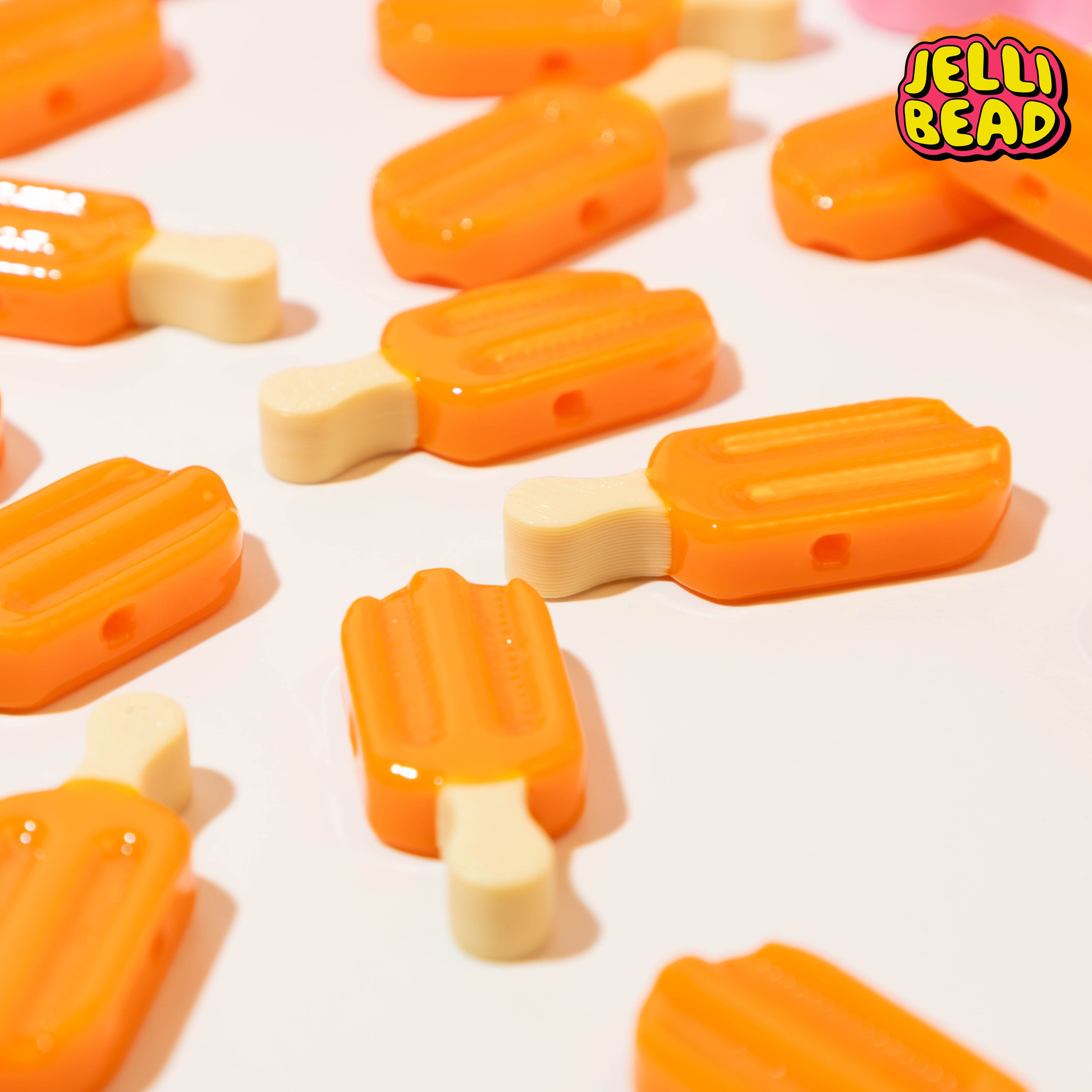 Orange Creamsicle Beads