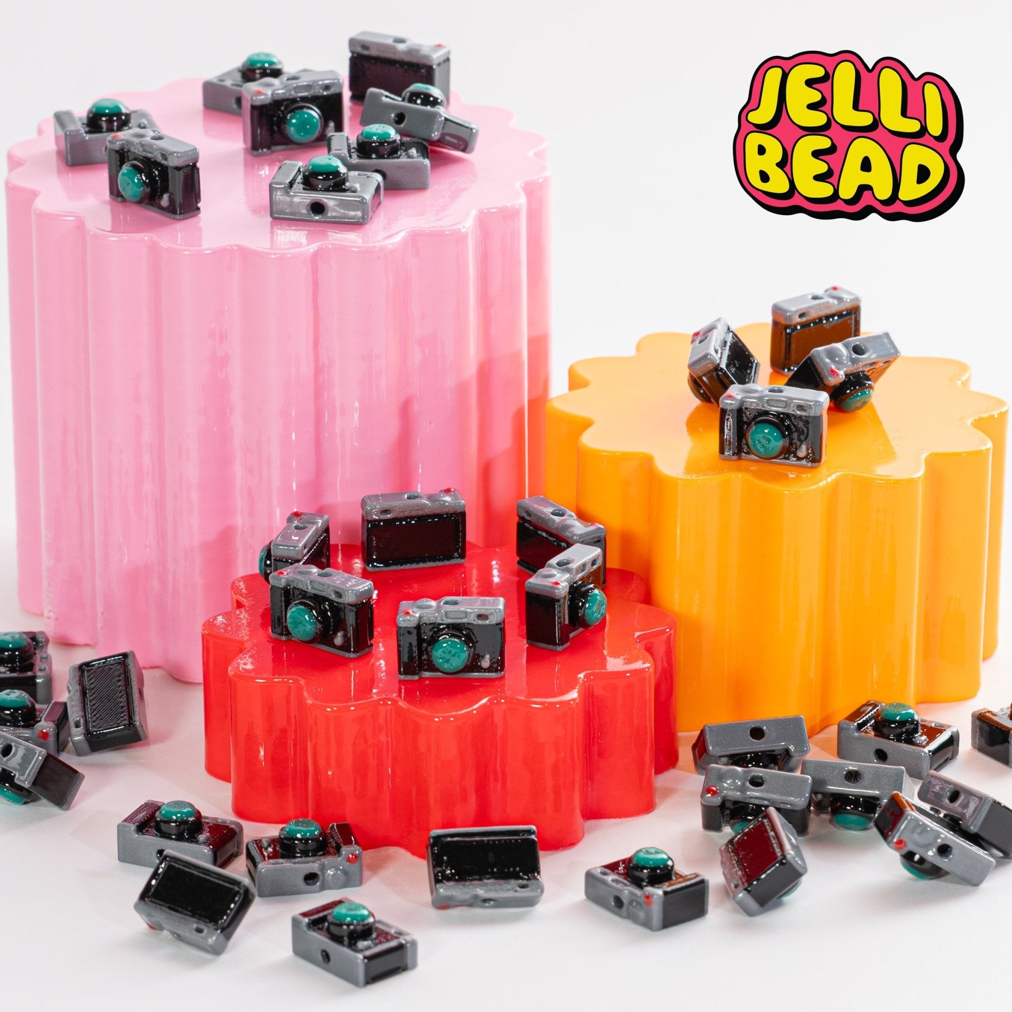 Retro camera Beads - Jelli Bead Kandi Beads