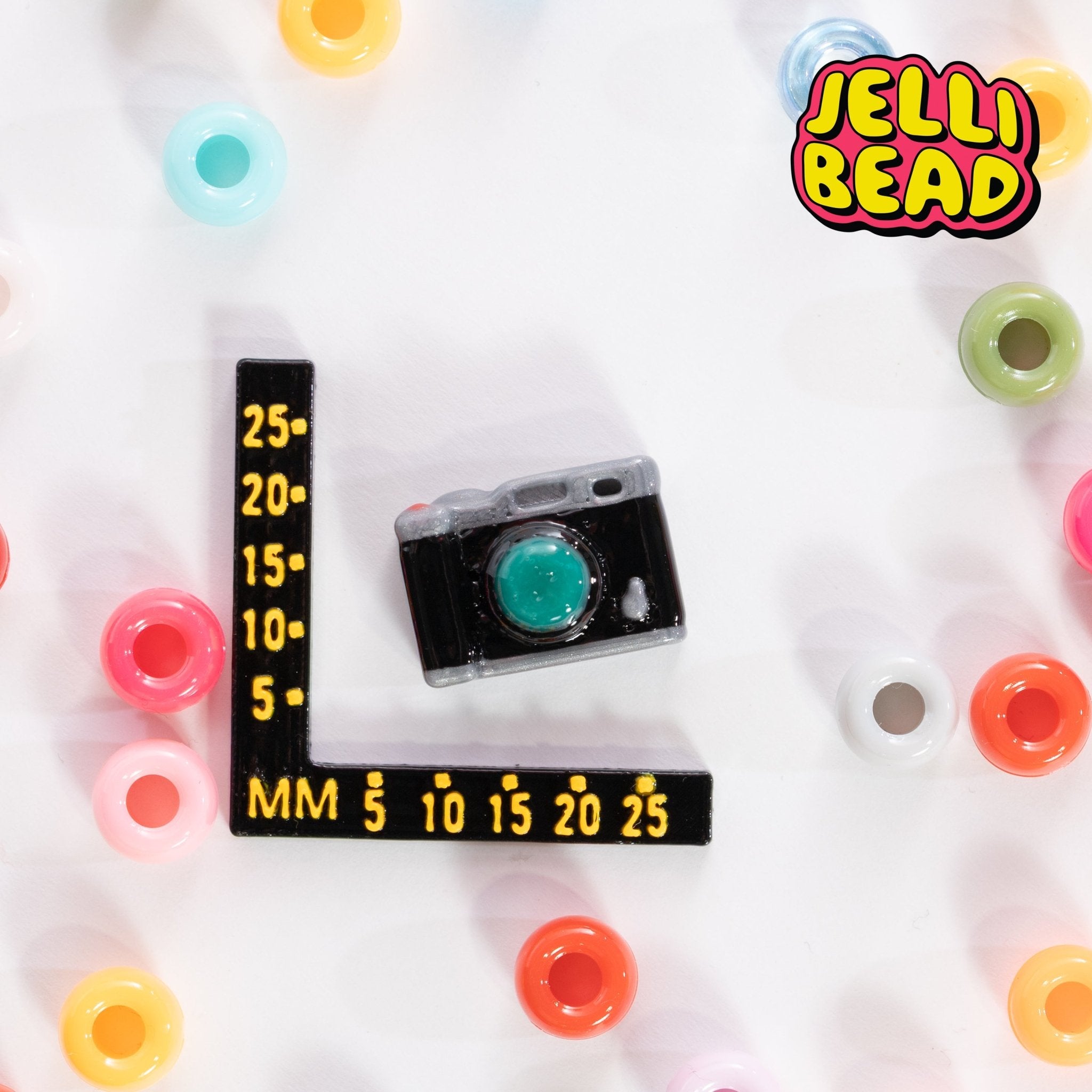 Retro camera Beads - Jelli Bead Kandi Beads