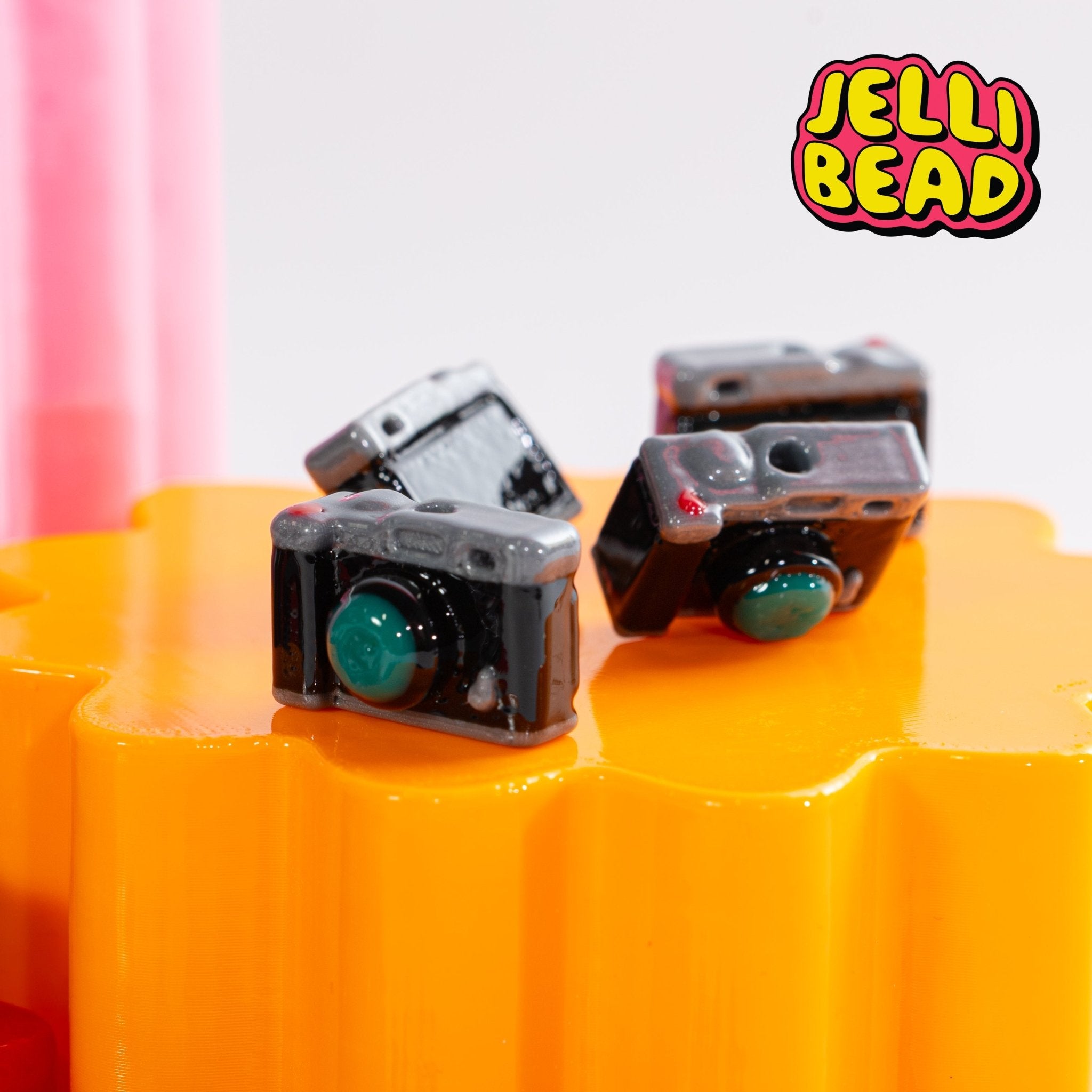 Retro camera Beads - Jelli Bead Kandi Beads