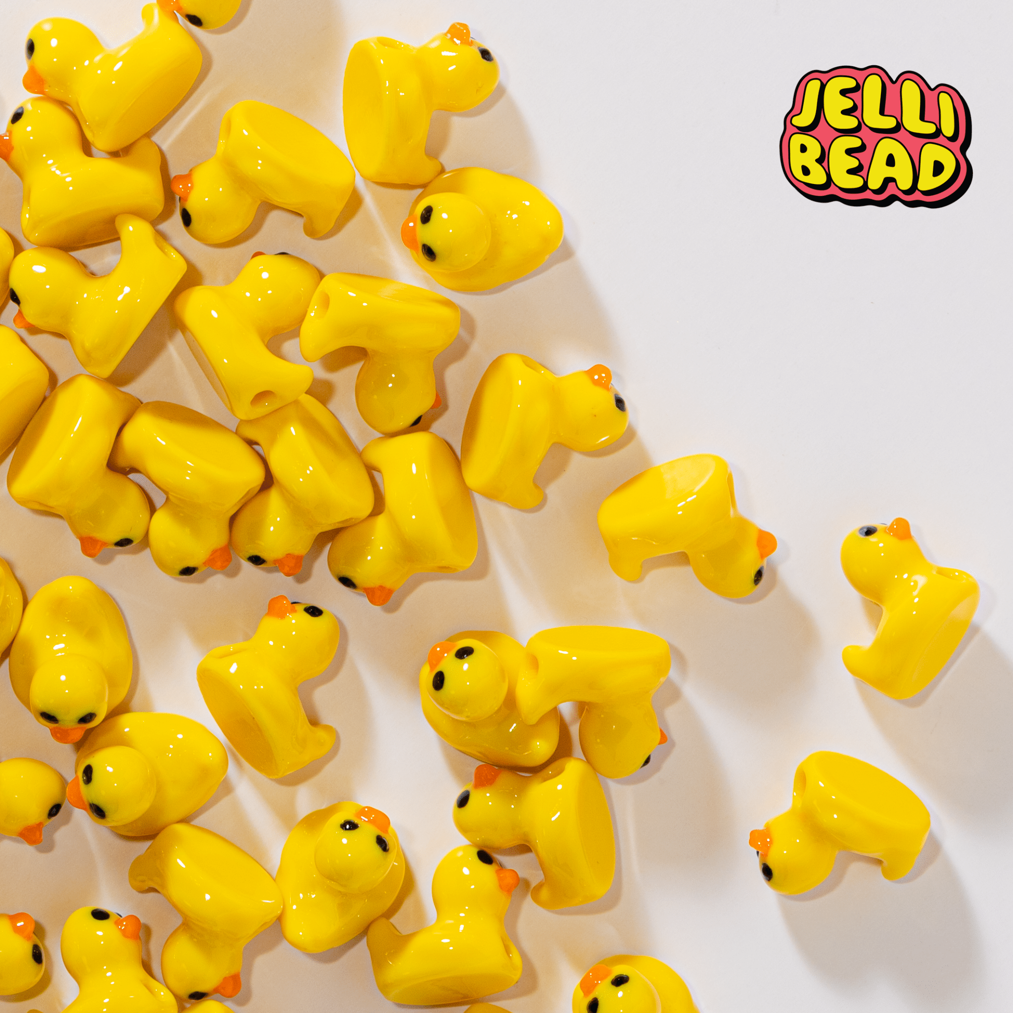 Rubber Ducky Beads - Jelli Bead Kandi Beads