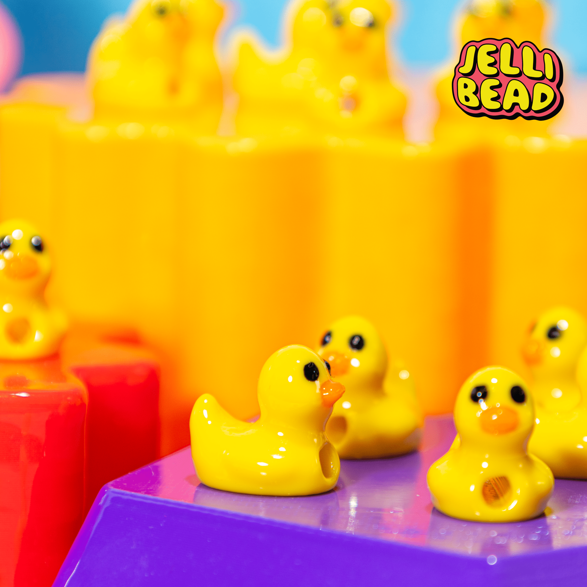 Rubber Ducky Beads - Jelli Bead Kandi Beads