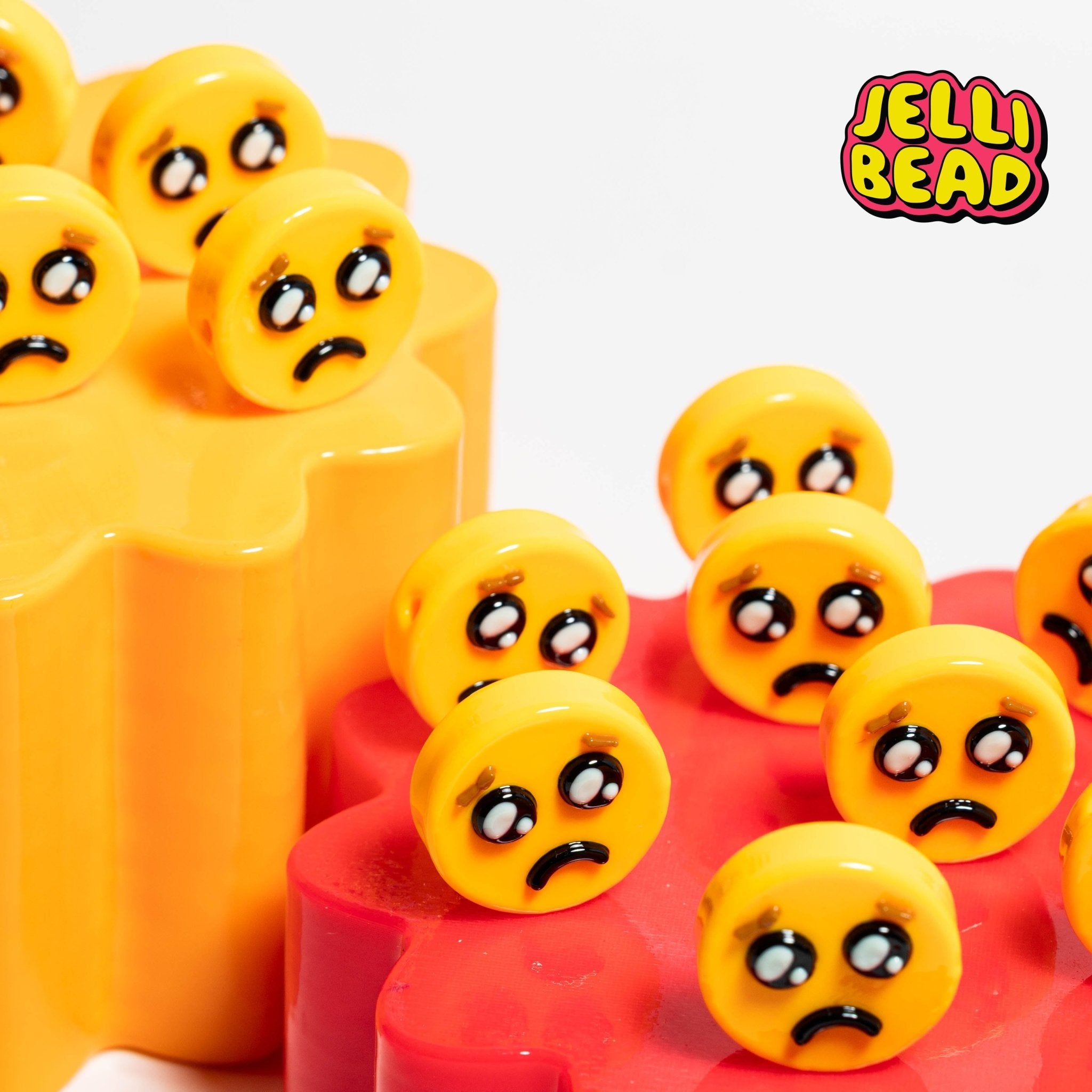 Sad Emoji Beads - Jelli Bead Kandi Beads