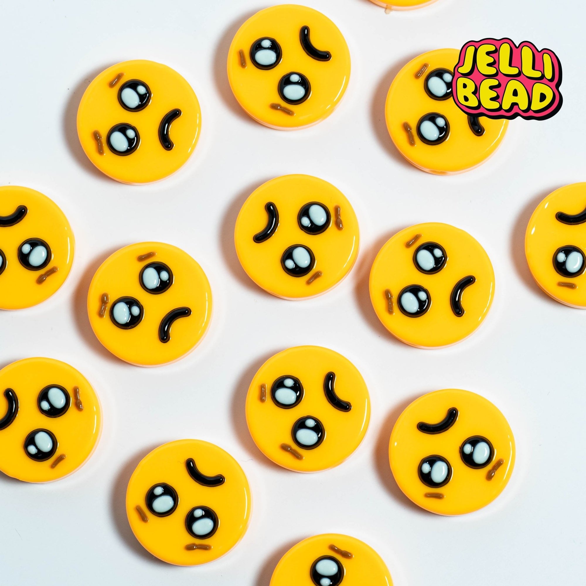 Sad Emoji Beads - Jelli Bead Kandi Beads