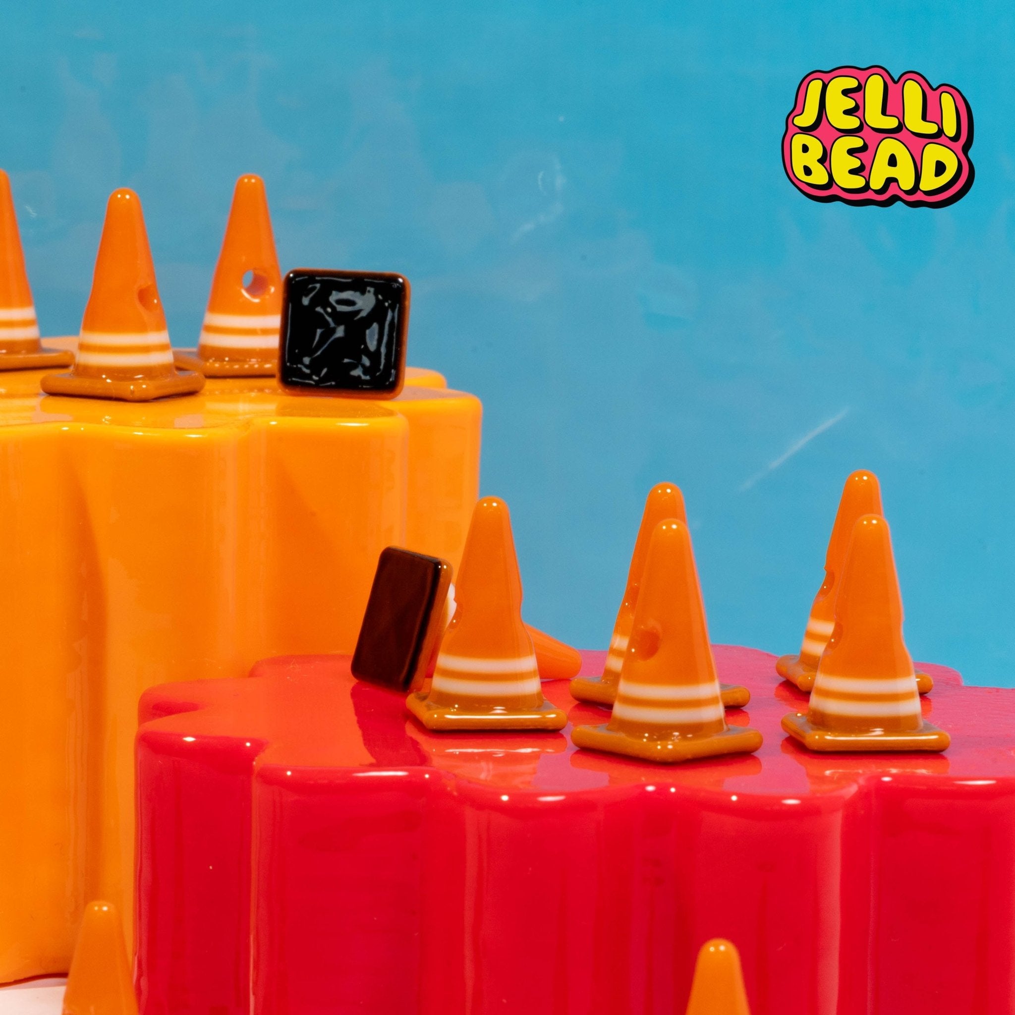 Safety Cone Beads - Jelli Bead Kandi Beads