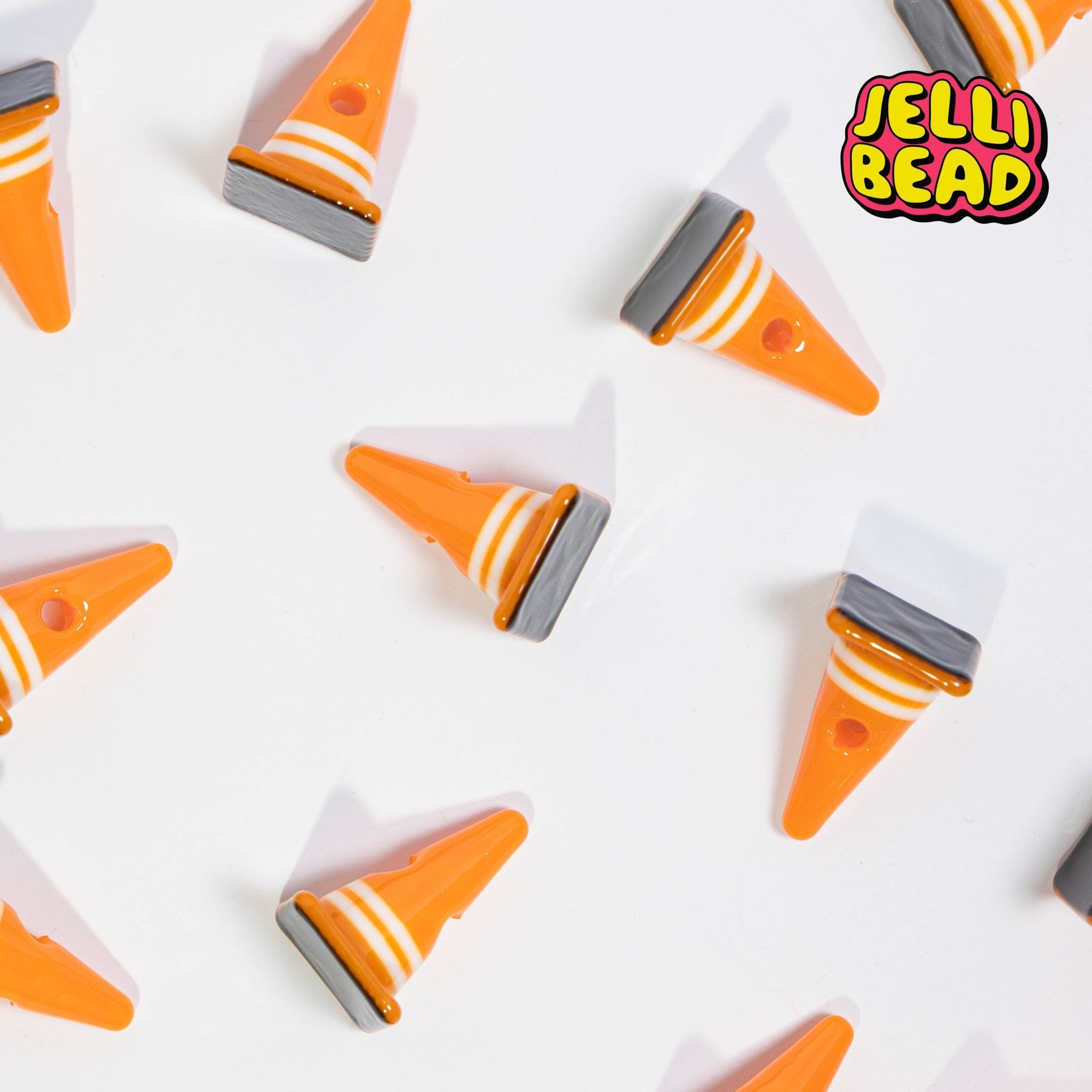 Safety Cone Beads - Jelli Bead Kandi Beads