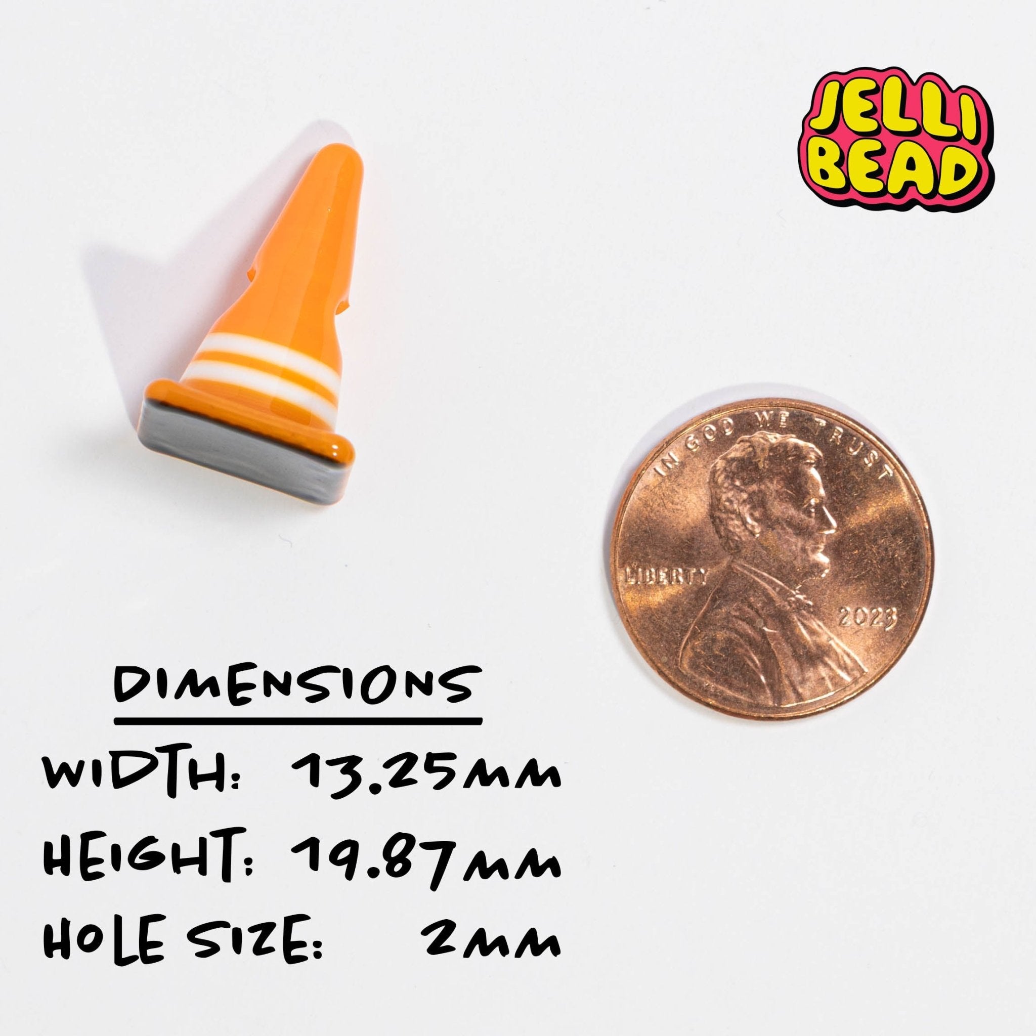 Safety Cone Beads - Jelli Bead Kandi Beads