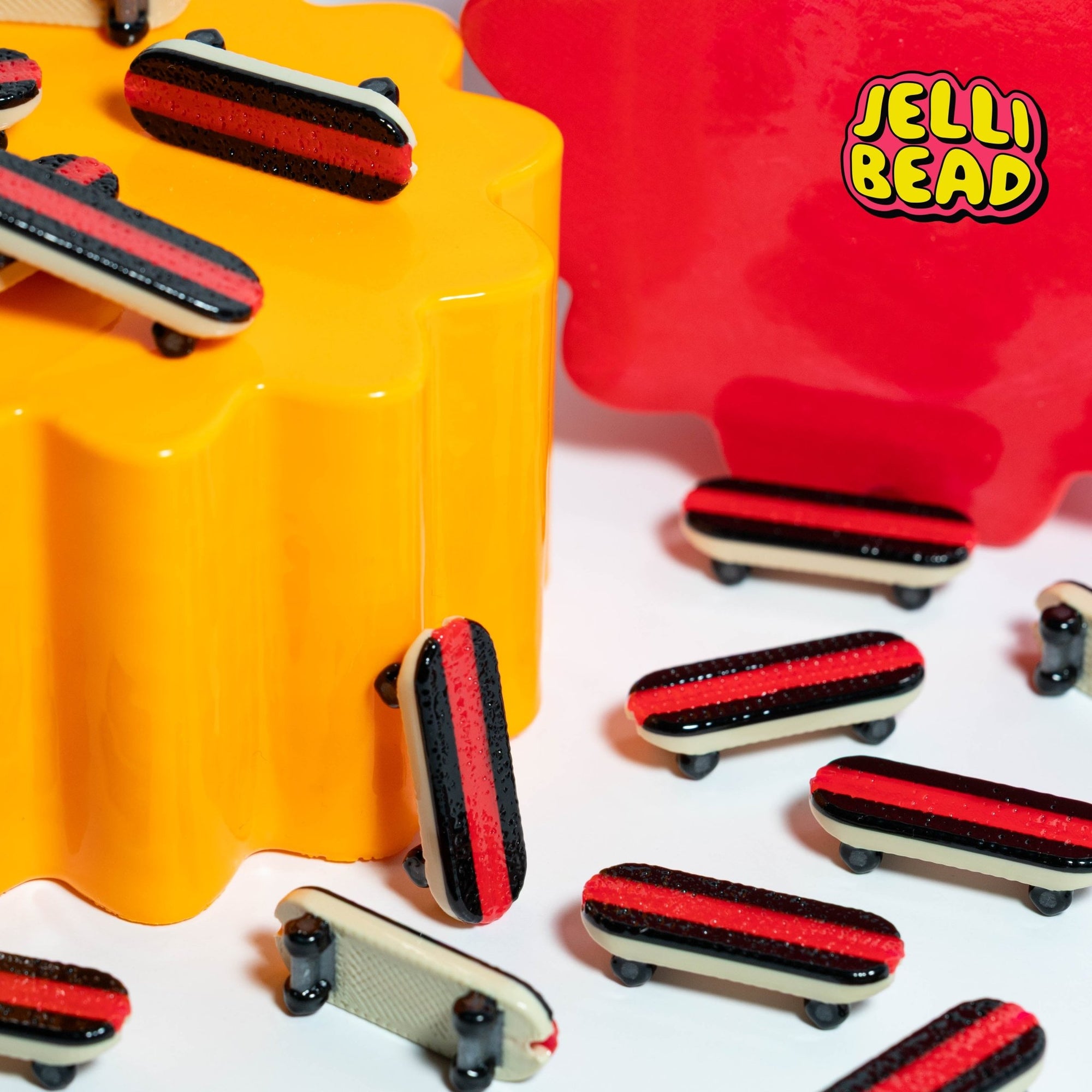 Skateboard Beads - Jelli Bead Kandi Beads