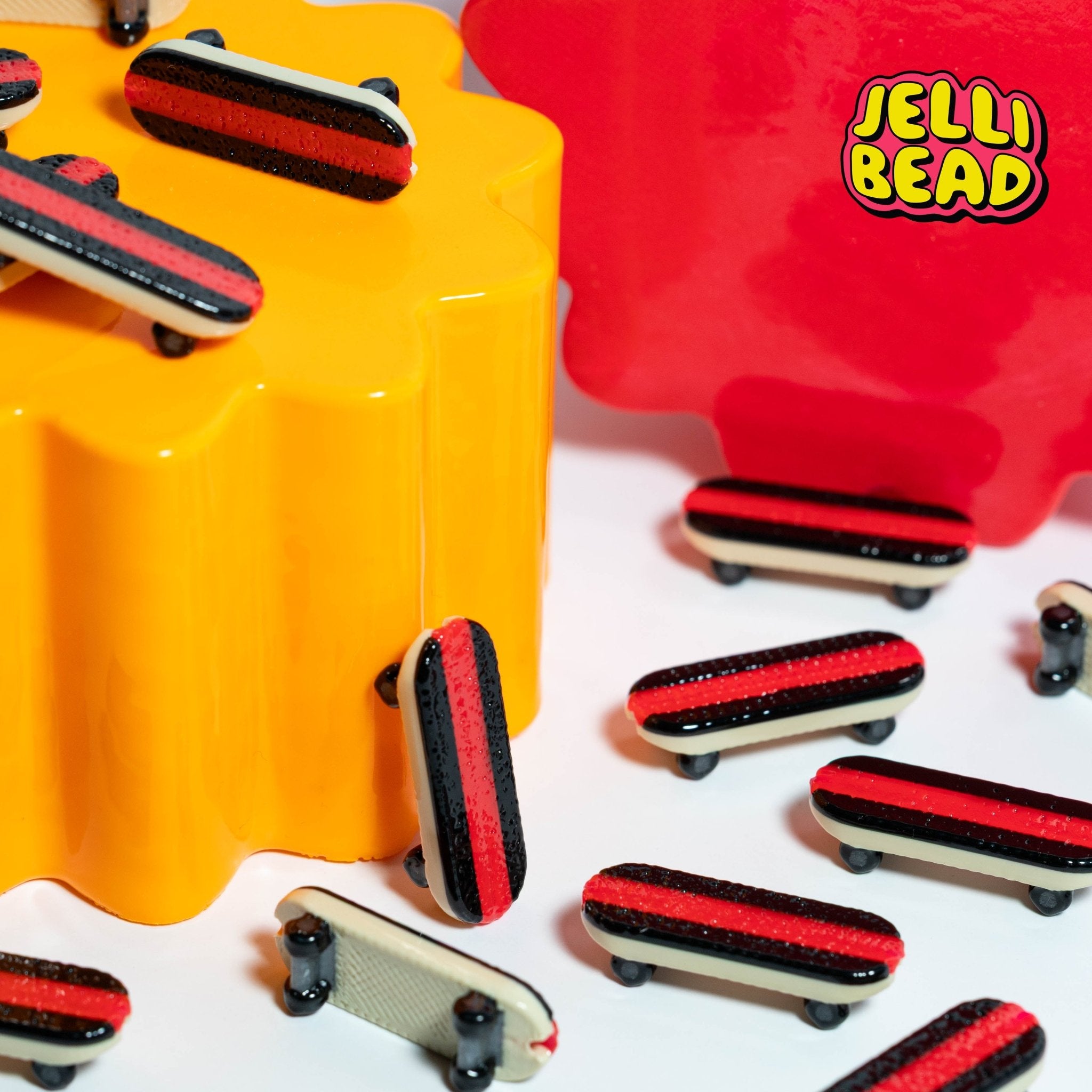 Skateboard Beads - Jelli Bead Kandi Beads