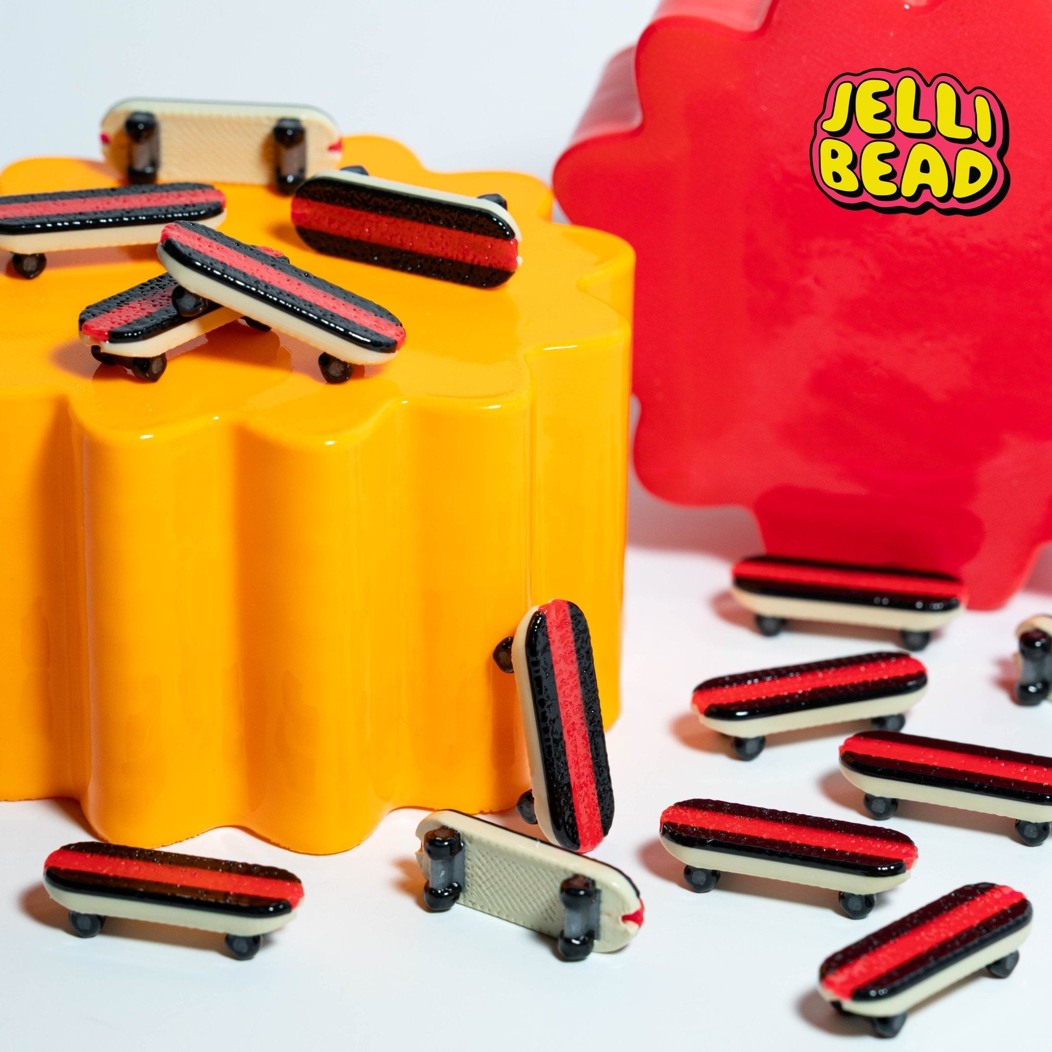 Skateboard Beads - Jelli Bead Kandi Beads