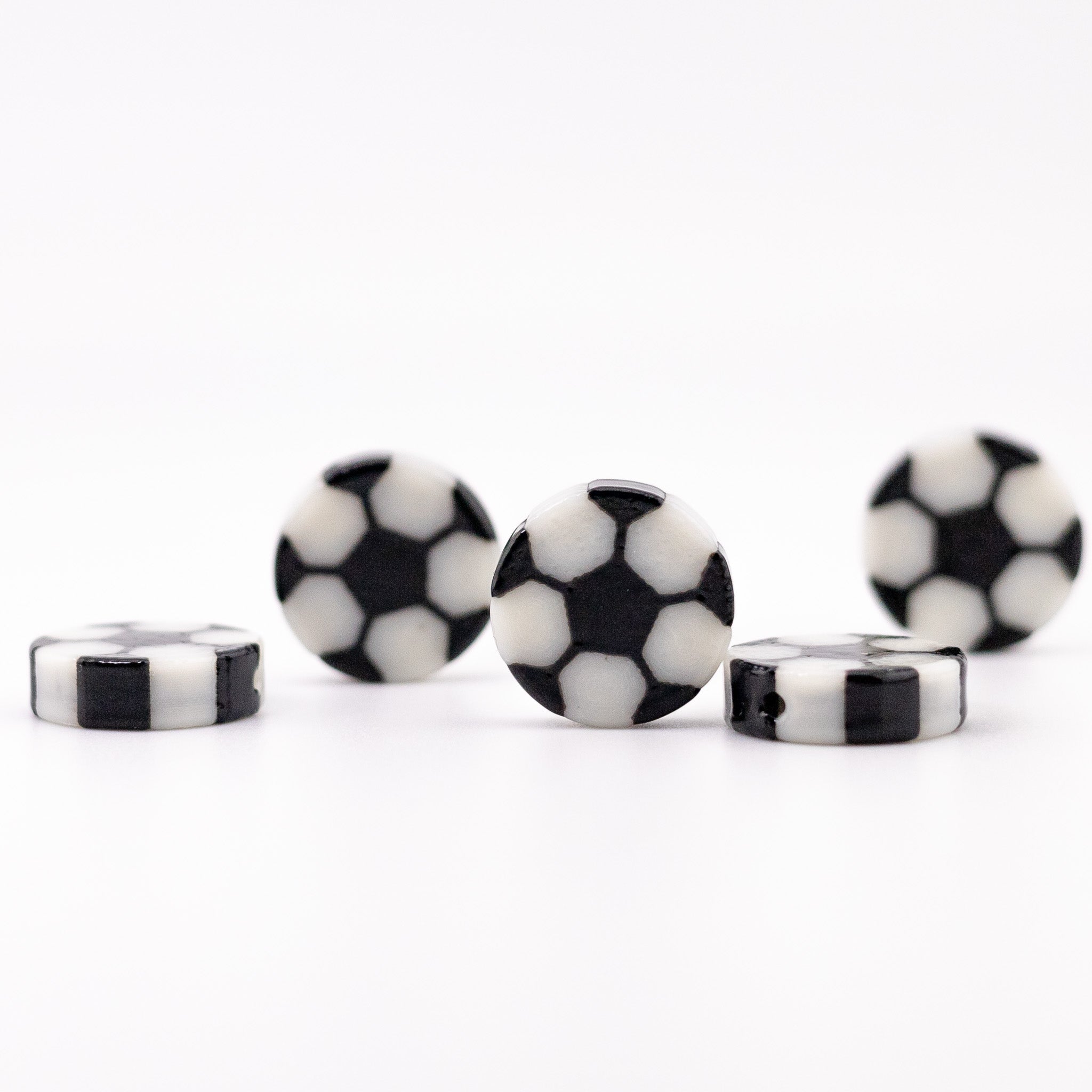 Soccer Ball Beads - Jelli Bead Kandi Beads