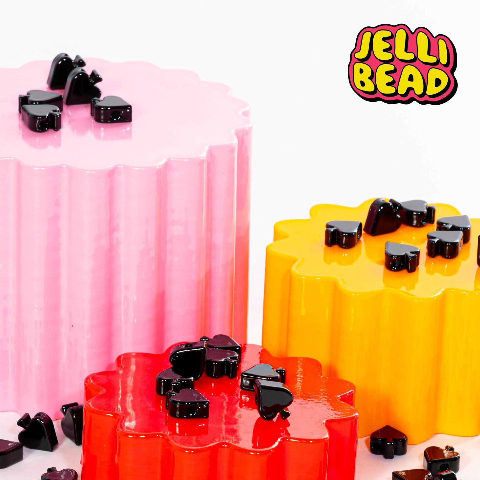 Spades Beads - Jelli Bead Kandi Beads