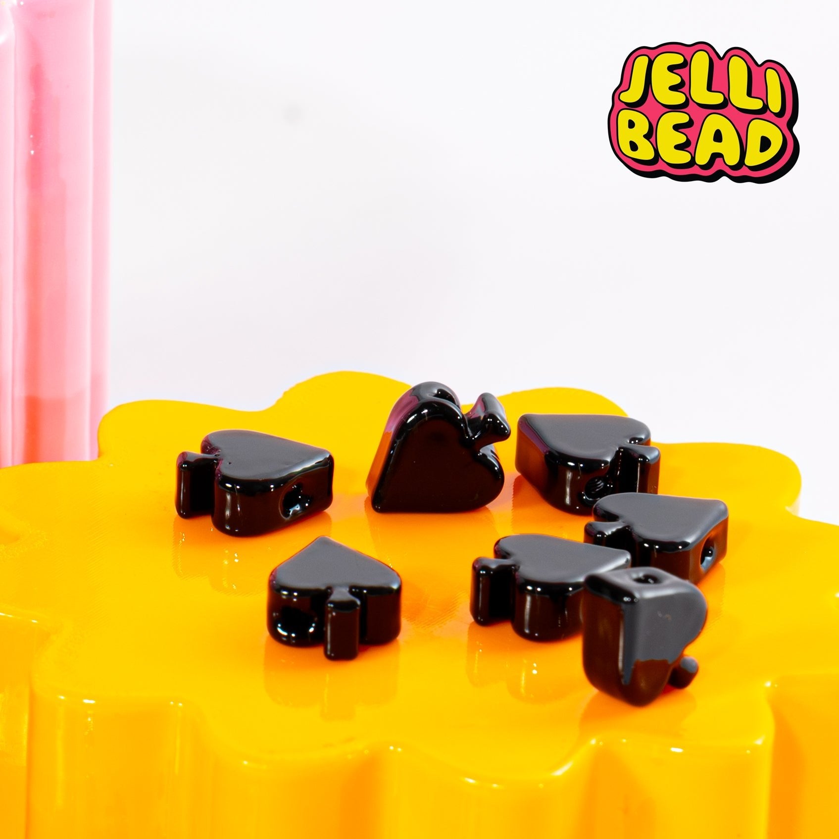Spades Beads - Jelli Bead Kandi Beads