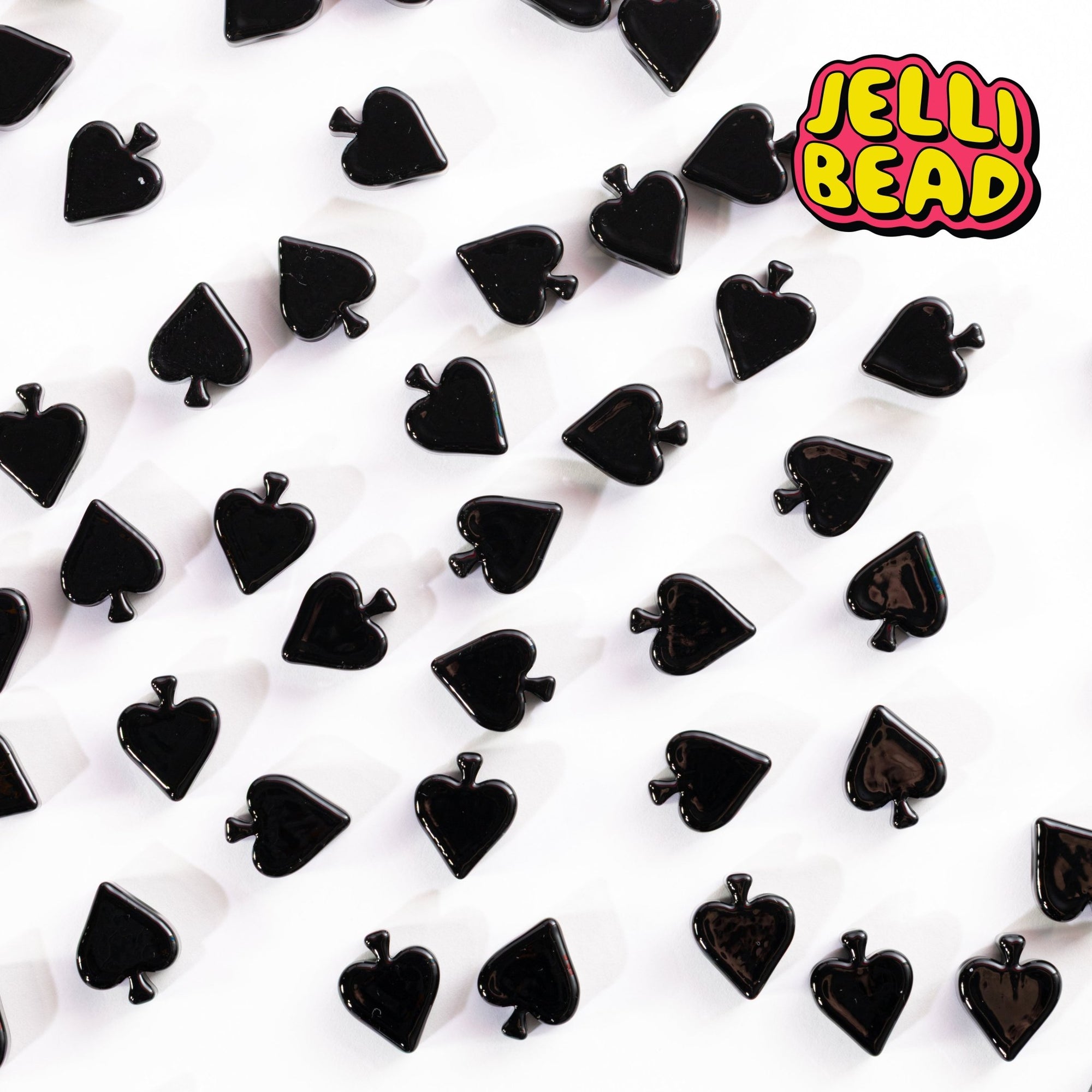 Spades Beads - Jelli Bead Kandi Beads