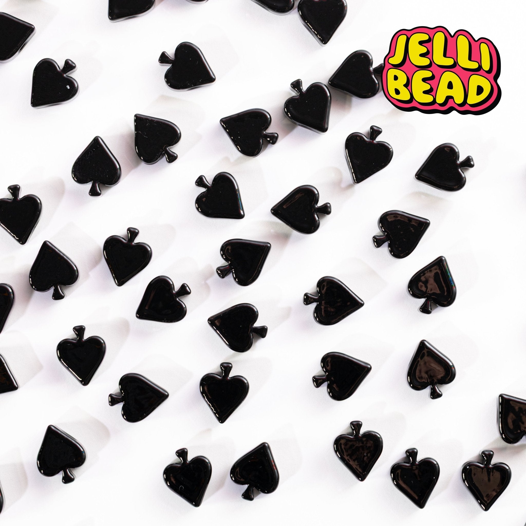 Spades Beads - Jelli Bead Kandi Beads