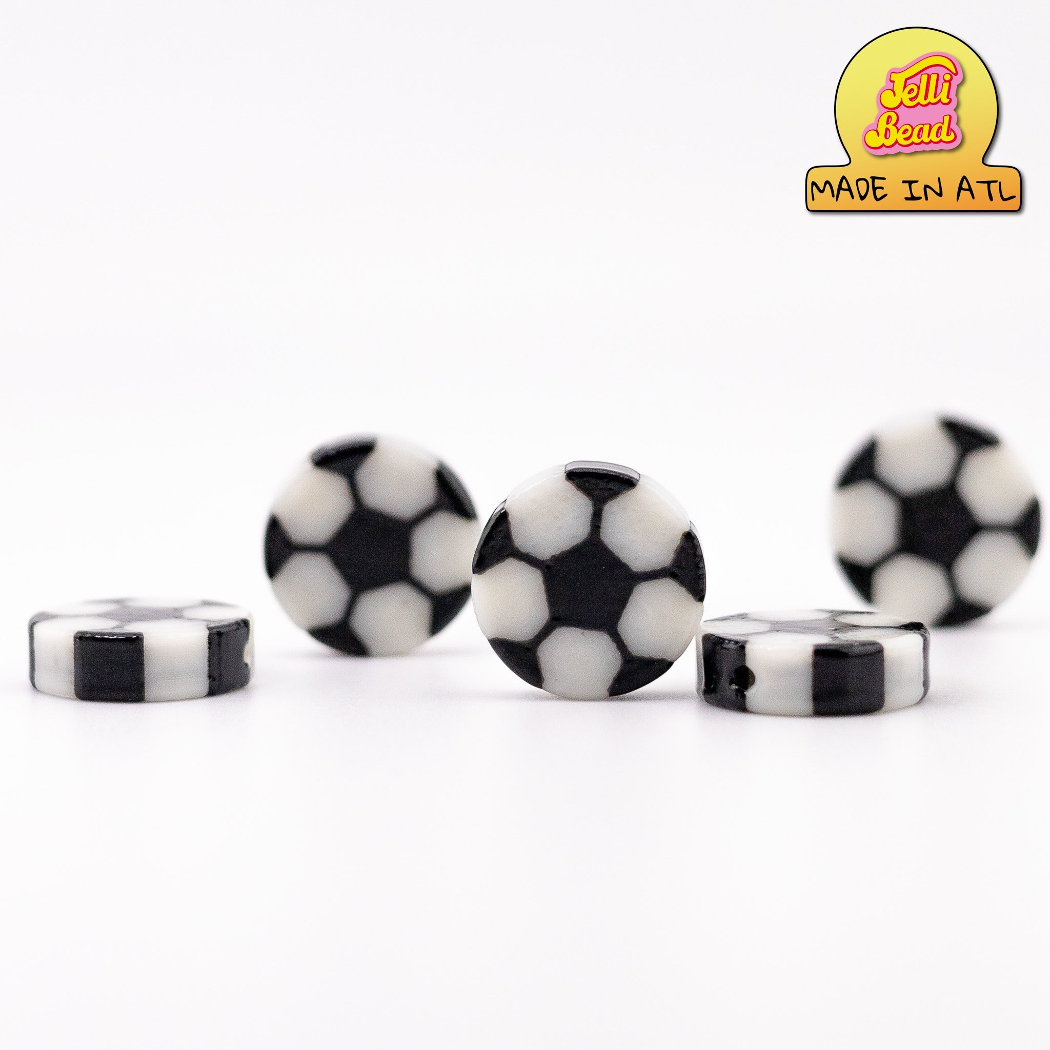 Sports Ball Bead Variety Pack   5  - Jelli Bead, Colorful custom kandi beads for beaded bracelets, perfect for music festivals, swifties, and rave fashion. Personalized charm bracelets that add flair to any look.