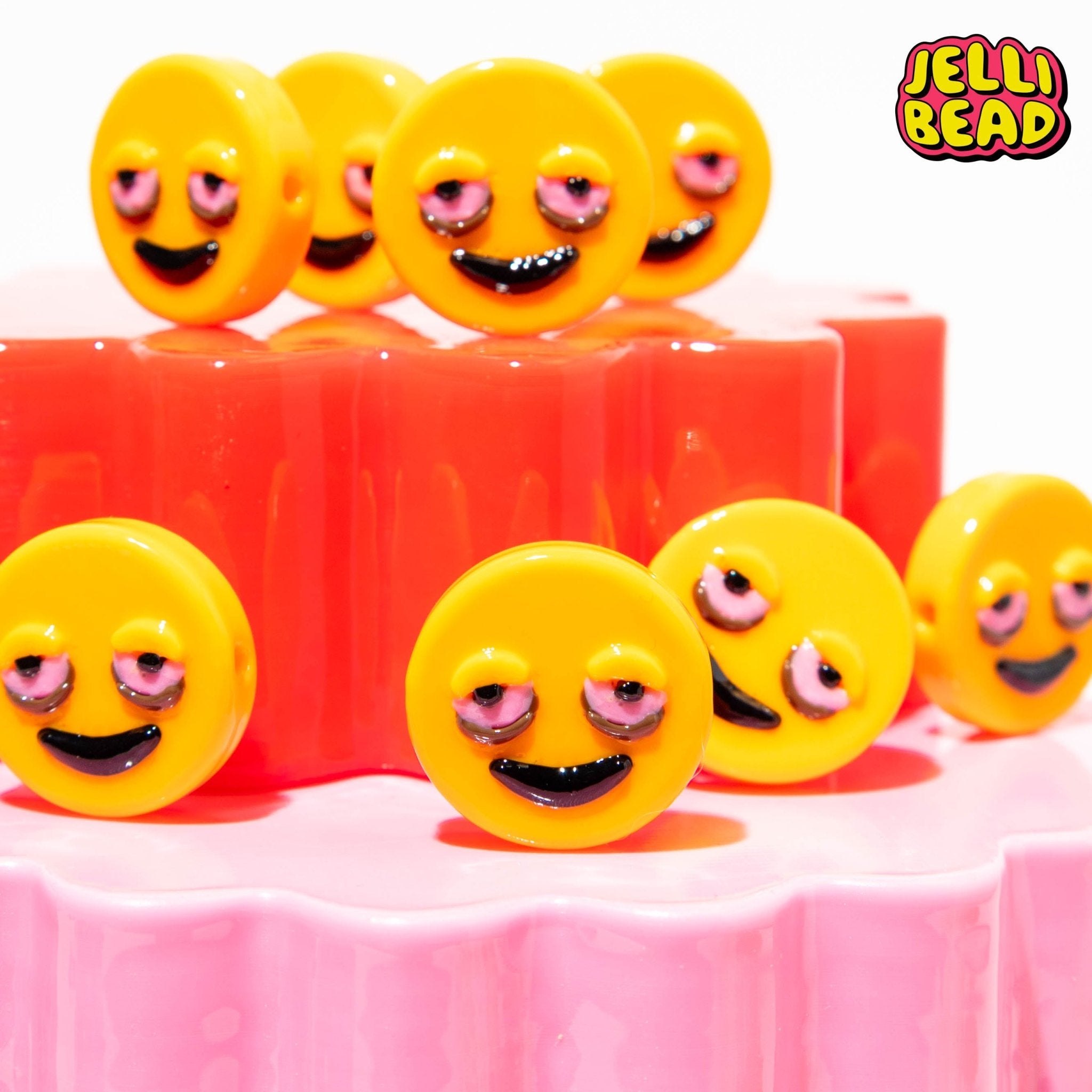 Stoned Emoji Beads - Jelli Bead Kandi Beads