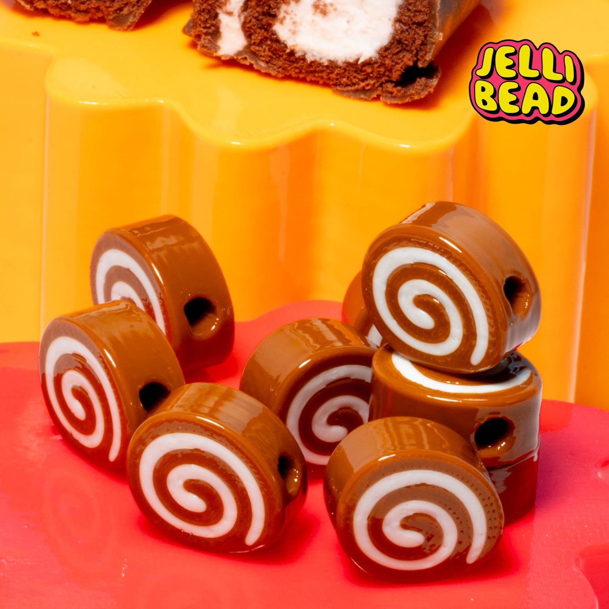 Swiss Roll Beads - Jelli Bead Kandi Beads