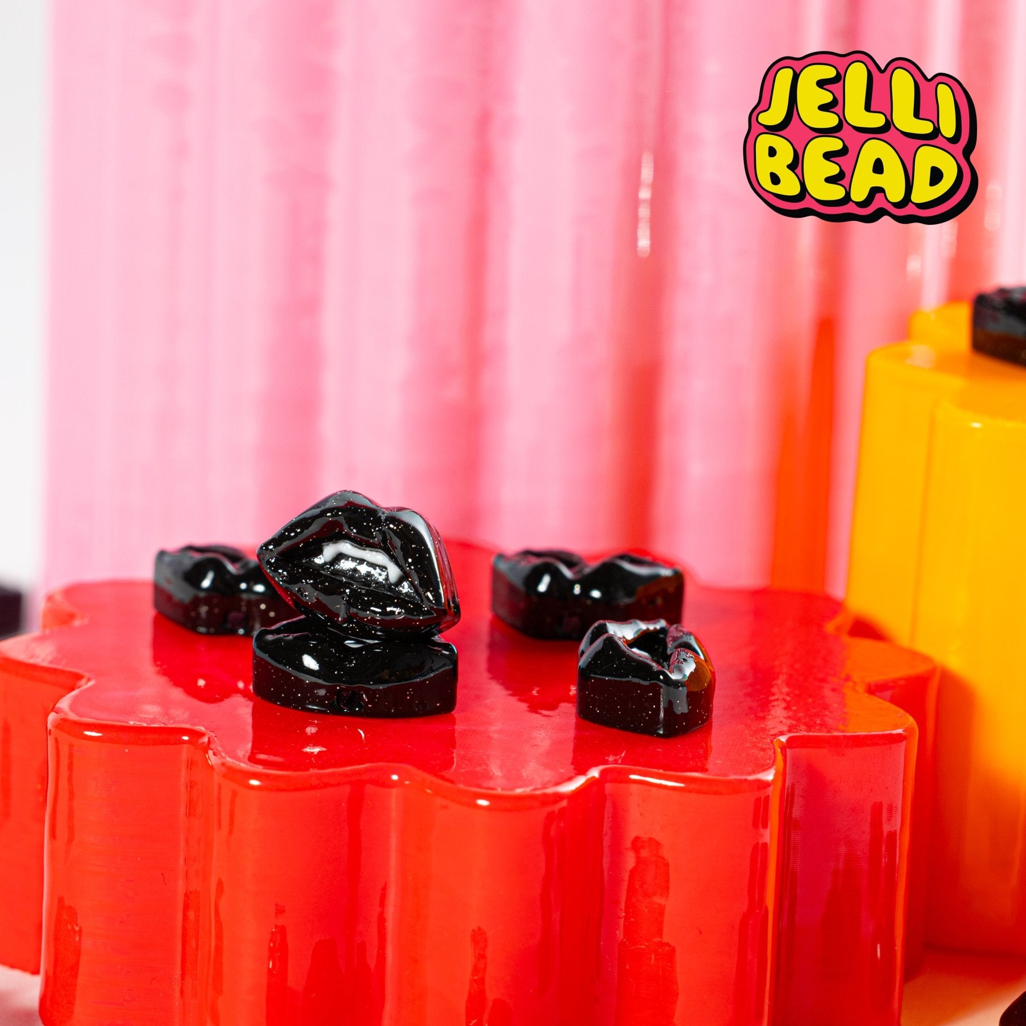 Vampire Lips Beads - Jelli Bead Kandi Beads