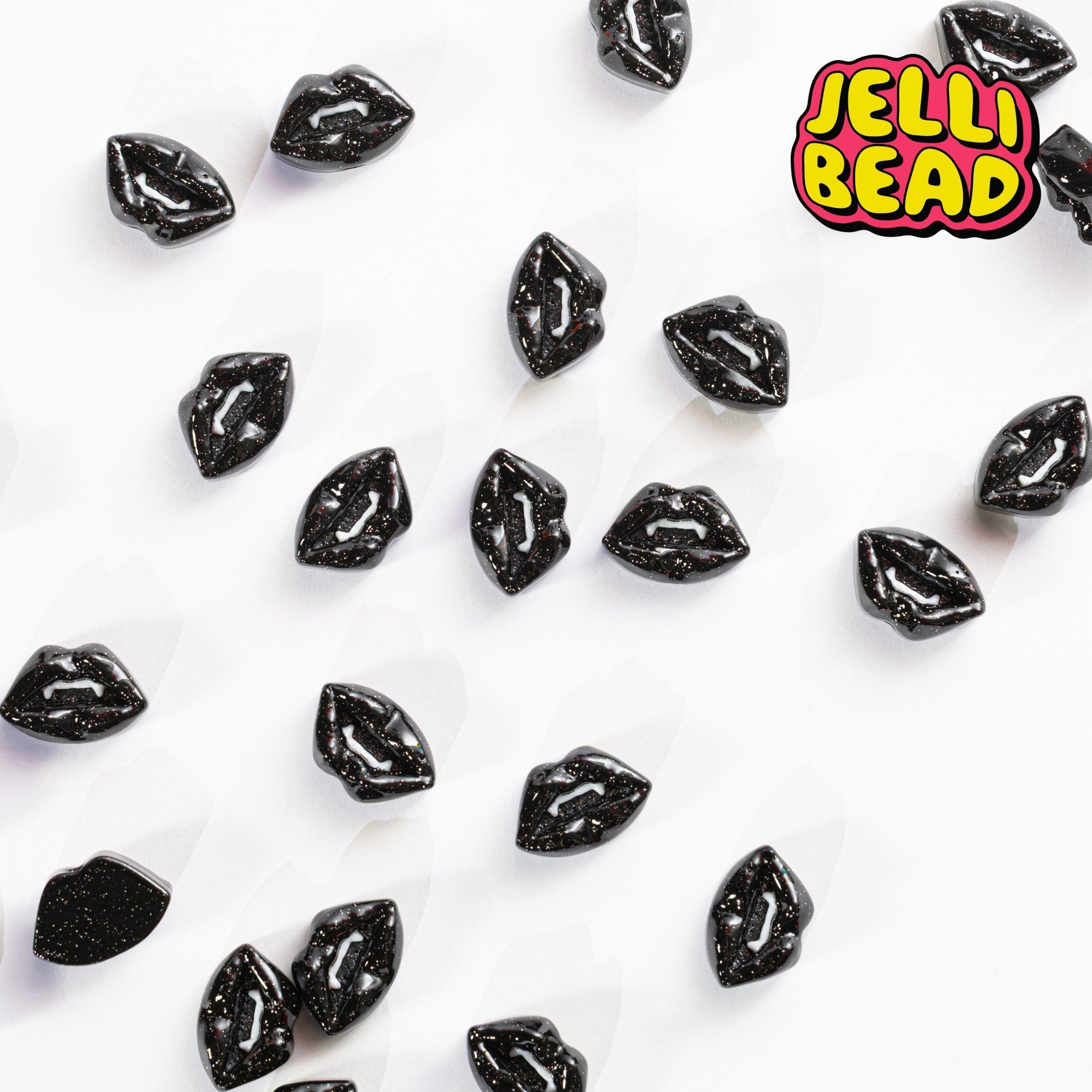 Vampire Lips Beads - Jelli Bead Kandi Beads