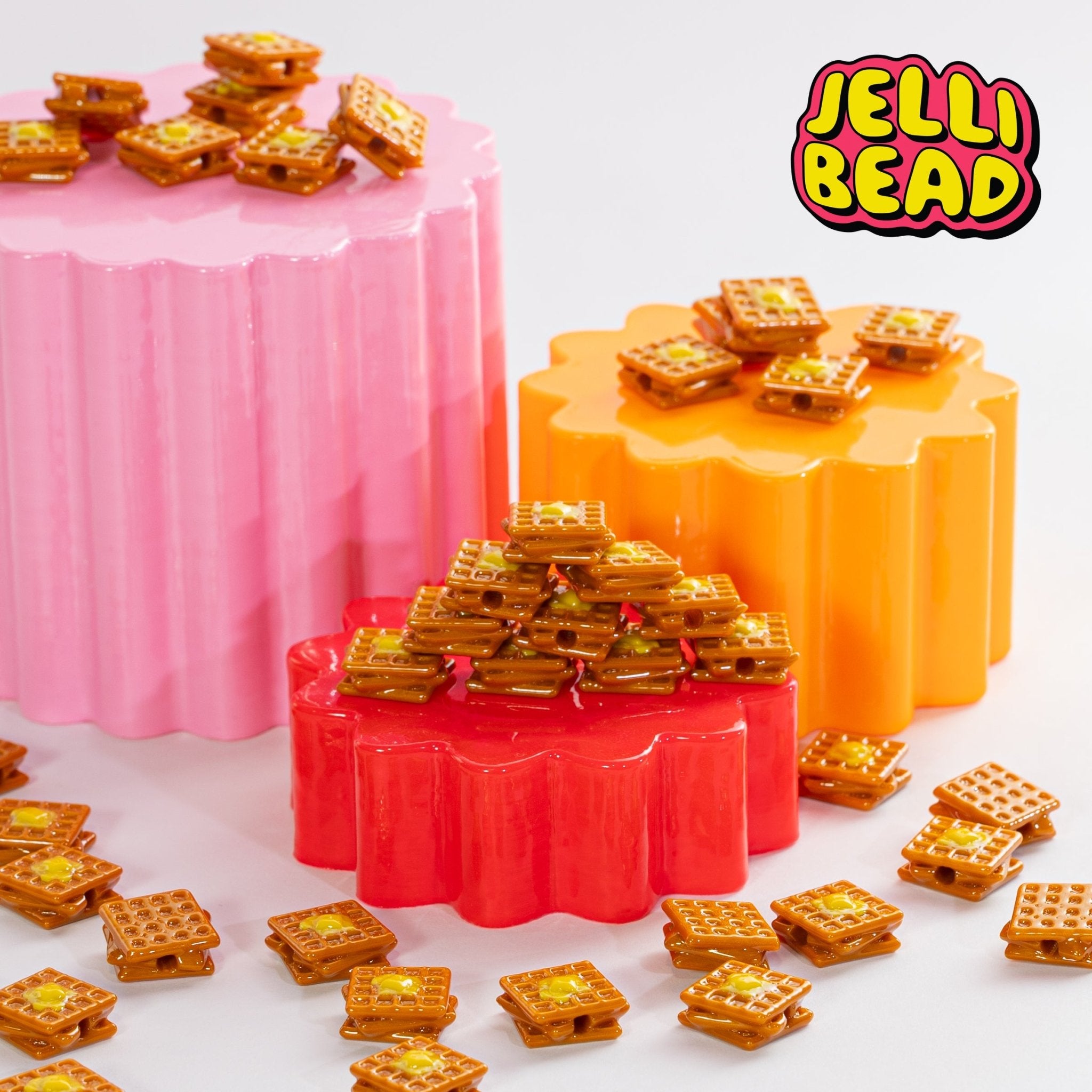Waffle Beads - Jelli Bead Kandi Beads